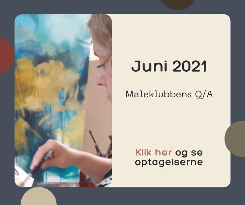 Her i juni måned er der sparring på programmet - se med på andre medlemmers sparring og snup det med du kan bruge til dit eget maleri 